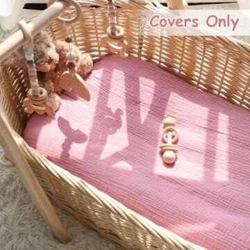 Hooyax Baby Lounger Cover – Soft Muslin Cotton 2 Pack