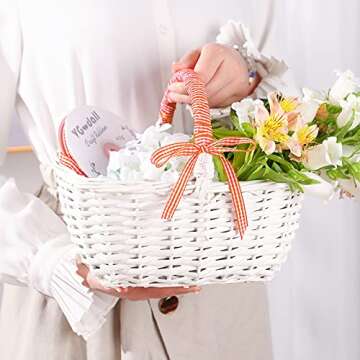 VGooall Reddish-Orange Gingham Ribbon 3/8 x 50Yd