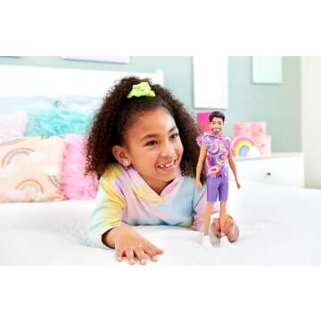 Barbie Fashionistas Ken Doll #227 with Look Inspired by The Totally Hair Look, Brunette with Short B...