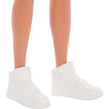 Barbie Fashionistas Ken Doll #227 with Look Inspired by The Totally Hair Look, Brunette with Short Beard & Slender Body Type, 65th Anniversary Collectible