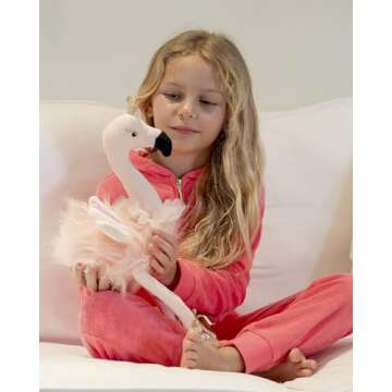 Plush Ballerina Flamingo Stuffed Animal for Girls