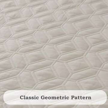 PHRIXUS Oversized Bedspread Coverlet Quilt Set Soft Lightweight Thin Comforter 3 Piece Bedding Cover