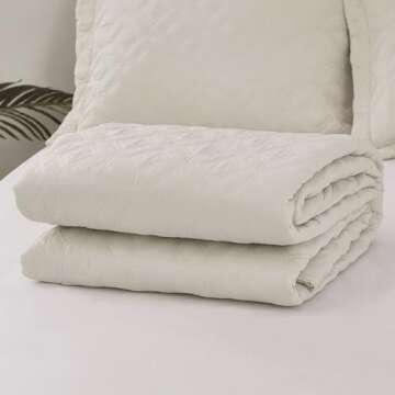 PHRIXUS Oversized Bedspread Coverlet Quilt Set Soft Lightweight Thin Comforter 3 Piece Bedding Cover