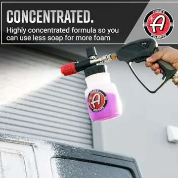 Adam's Polishes Ultra Foam Shampoo 16oz - Our Most Sudsy Car Shampoo Formula Ever - pH Neutral Formula for Safe, Spot Free Cleaning - Ultra Slick Formula, Wont Scratch or Leave Water Spots