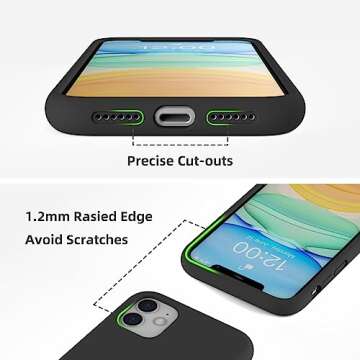 K TOMOTO Liquid Silicone Case for iPhone 11 (6.1") - Stylish Protection