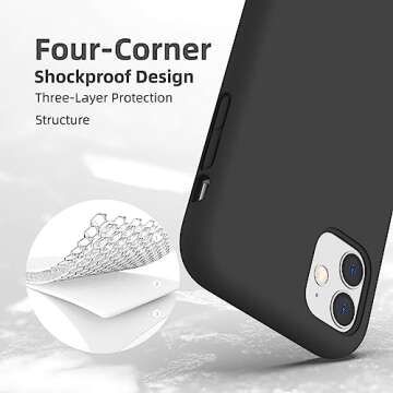 K TOMOTO Liquid Silicone Case for iPhone 11 with Protection