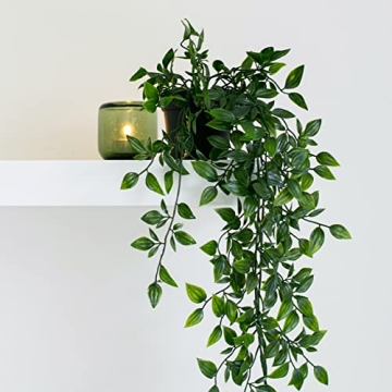 TOTOGA Artificial Hanging Plants 3 Pack for Indoor Decor