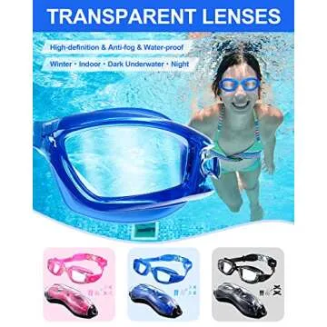 6 Pack No Leaking Swim Goggles with UV Protection