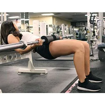 PERFECT PEACH ATHLETICS Barbell Pad - Barbell Squat Pad and Squat Bar Pad - Bar Pads for Weight Bar and Barbell Neck Pad - Hip Thrust Pad Squat Rack Accessories for Hip Thruster Weight Bar Pad