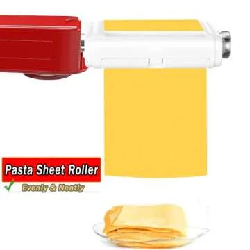 Pasta Maker Attachment for Kitchenaid/Cuisinart Stand Mixers, 3 in 1 Noodle Maker Pasta Roller Fettuccine Spaghetti Cutter and Cleaning Brush, Kitchen aid Accessories- Pasta Roller and Cutter Set