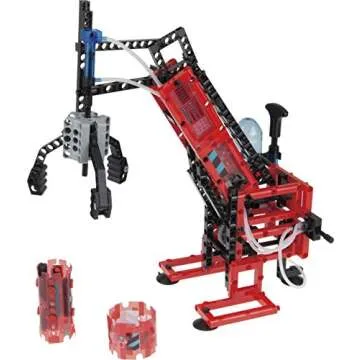 Thames & Kosmos Mechanical Engineering: Robotic Arms STEM Experiment Kit | Build 6 Pneumatic Machines | Robotic Claw, Exoskeleton Arms & More | Explore Air Pressure & Robotics | Ages 7+