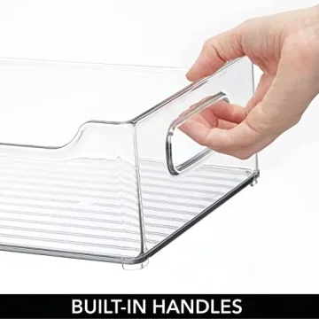 mDesign Kitchen Storage Bin Set for Organization