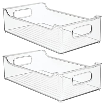 mDesign Kitchen Storage Bin Set for Organization