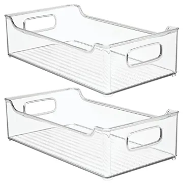 mDesign Kitchen Storage Bin Set for Organization