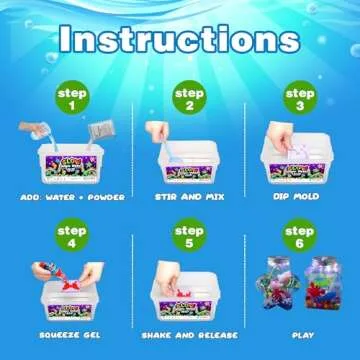 Kiditos Magic Water Elf Powder Refill,Aqua Fairy Water Gel Kit Powder Refill,5 Packs