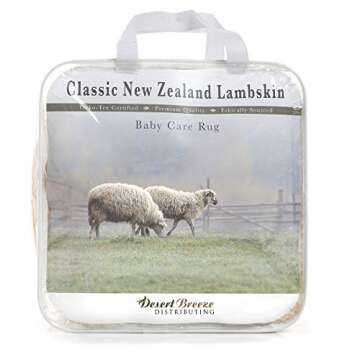 New Zealand Sheepskin Rug – Ethically Sourced Lambskin for Baby Care, Soft Rug with Natural Wool a...