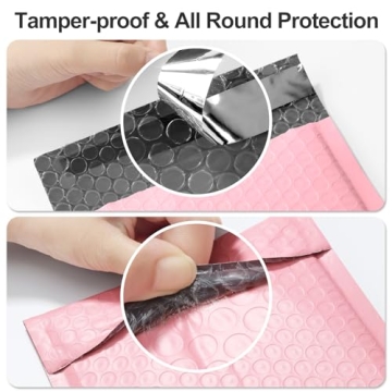 Famagic Bubble Mailers Light Pink 25pc for Shipping