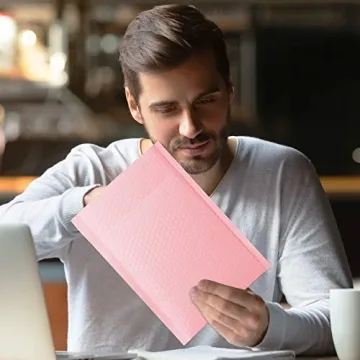 Famagic Bubble Mailers Light Pink 25pc for Shipping