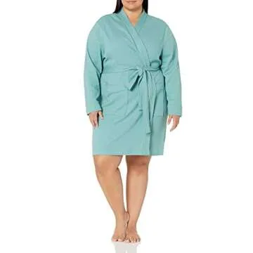 Amazon Essentials Women's Lightweight Waffle Mid-Length Robe (Available in Plus Size)