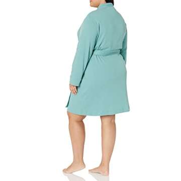 Amazon Essentials Women's Lightweight Waffle Mid-Length Robe (Available in Plus Size)