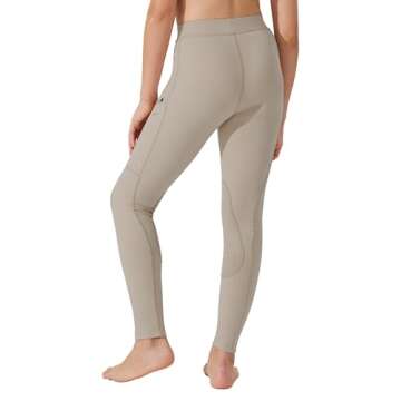 Willit Girls Horse Riding Pants Tights Kids Equestrian Breeches Knee-Patch Youth Schooling Tights Zi...