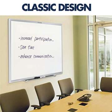 Quartet Magnetic Dry Erase White Board, 3' x 2 Whiteboard, Nano-Clean Surface Resists Ink Stains, Si...