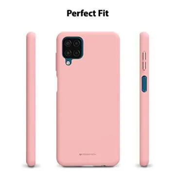 GOOSPERY Soft Feeling for Samsung Galaxy A12 6.5" / M12 Case, Pocket Friendly Soft-Touch Finish Slim Design with Rich Color Shockproof Flexible TPU Phone Back Cover (Flamingo)
