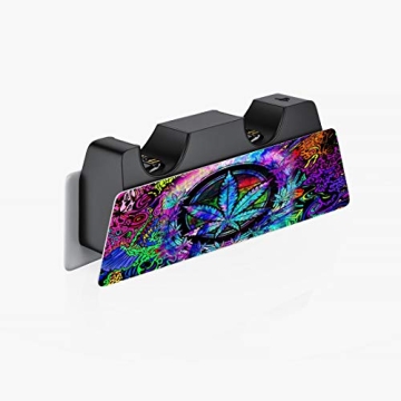 PlayVital Psychedelic Leaf PS5 Skin Decal Full Set