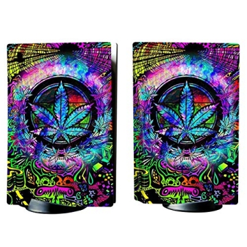 PlayVital Psychedelic Leaf PS5 Skin Decal Full Set