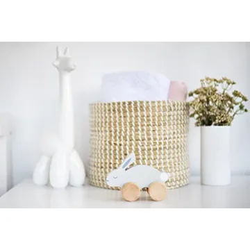 Pearhead Wooden Toy Bunny for Baby and Toddler Fun