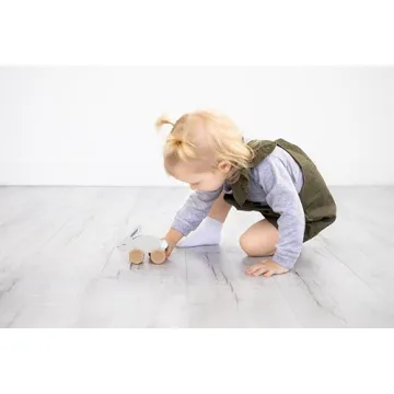 Pearhead Wooden Toy Bunny for Baby and Toddler Fun