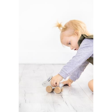 Pearhead Wooden Toy Bunny for Baby and Toddler Fun