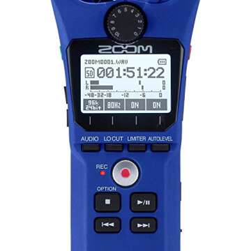Zoom Handy Recorder, Blue (H1n)