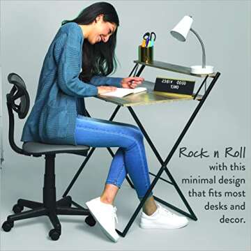 Urban Lifestyle Swivel Mesh Task Chair - Ergonomic Grey Style