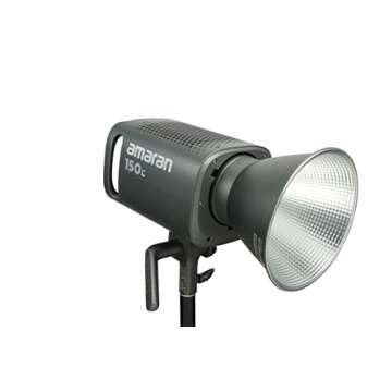 Aputure Amaran 150c COB Video Light,RGBWW 150W,2,500K to 7,500K CCT with G/M Adjustment,15,610 lux @ 1m with Hyper Reflector,APP Control