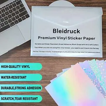 Holographic Sticker Paper A4 Pack for Crafting Fun