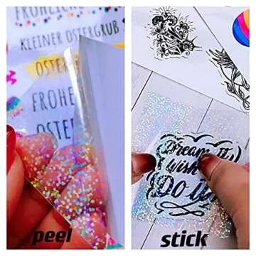 Holographic Sticker Paper A4 Pack for Crafting Fun