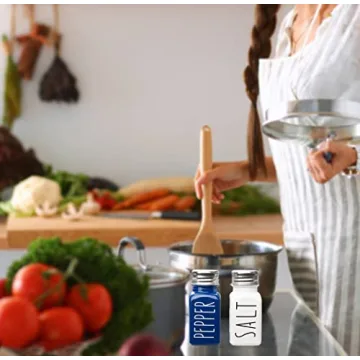 Farmhouse Blue Glass Salt and Pepper Shakers