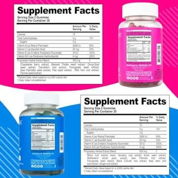 BEARVANA Bum & Chest Support Gummies for Women | Workout Enhancement | Berry Flavored | Essential He...