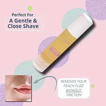 Dermaplaning Oil - Smooth Glide Skin Barrier Shave Oil for Women - Use with Dermaplaning Tool, Face Razor, Eyebrow Razor, Microblades for Face - Softens Area Pre Shave & After Shave