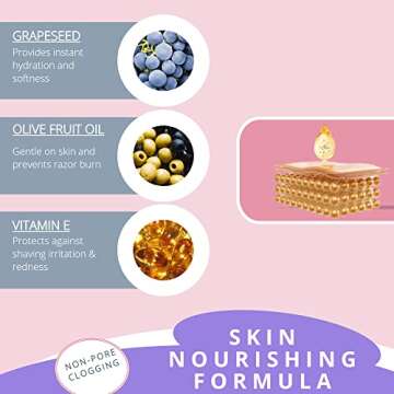 Dermaplaning Oil - Smooth Glide Skin Barrier Shave Oil for Women - Use with Dermaplaning Tool, Face Razor, Eyebrow Razor, Microblades for Face - Softens Area Pre Shave & After Shave