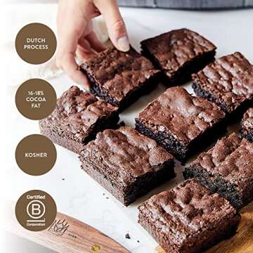 King Arthur Double Dark Cocoa Powder 14oz for Baking