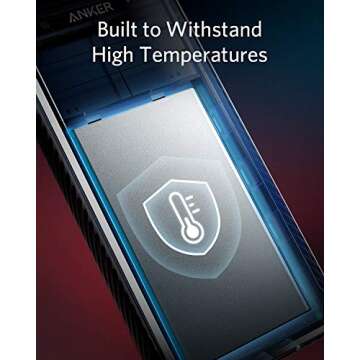 Anker PowerCore Solar 10000, 15W Power Bank 10,000 mAh with Dual Ports, Flashlight, IP64 Splash Proof and Dustproof for Outdoor Activities, Compatible with Smartphones and Other Devices