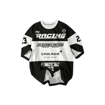 SOLY HUX Men's Color Block Letter Graphic Tee - Trendy Summer T-Shirt