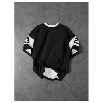 SOLY HUX Color Block Letter Graphic Tee - Men's Summer Shirt