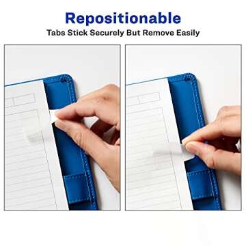 Avery Mini Ultra Tabs - Repositionable Writable White Tabs