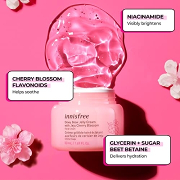 Innisfree Cherry Blossom Glow Jelly Cream for Radiant Skin