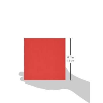 Aitoh Origami Paper 5.875"X5.875" 50/Pkg, Red