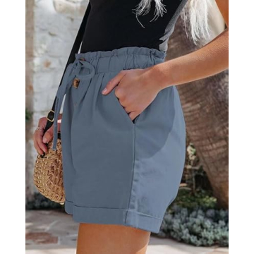 FEKOAFE Women’s Summer Casual Drawstring Shorts