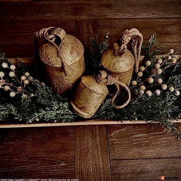 Carfar Vintage Rustic Style Hanging Cow Bells Set